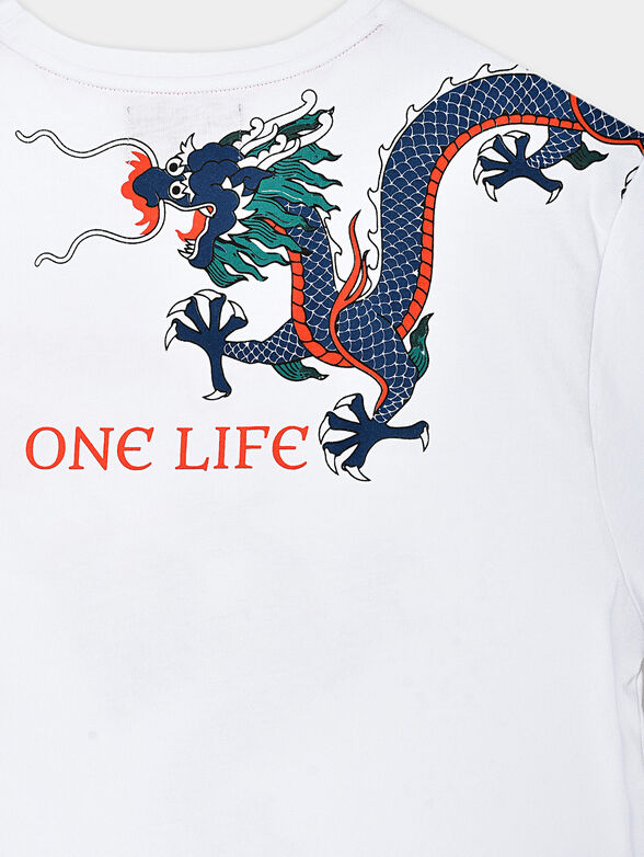 TS019 T-shirt with dragon prints - 4
