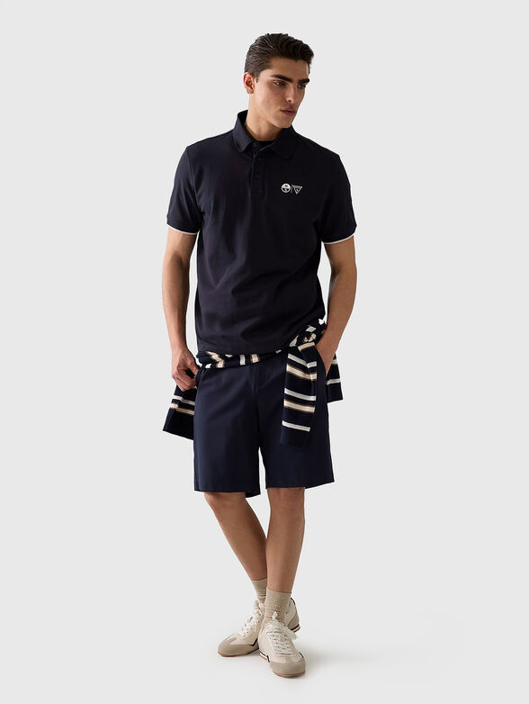 Cotton-blend polo shirt - 2