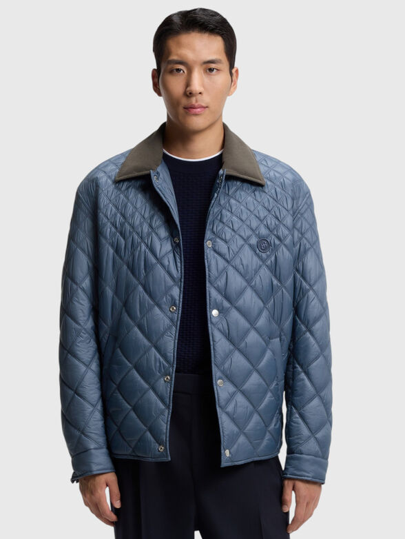 Quilted jacket with classic collar - 1