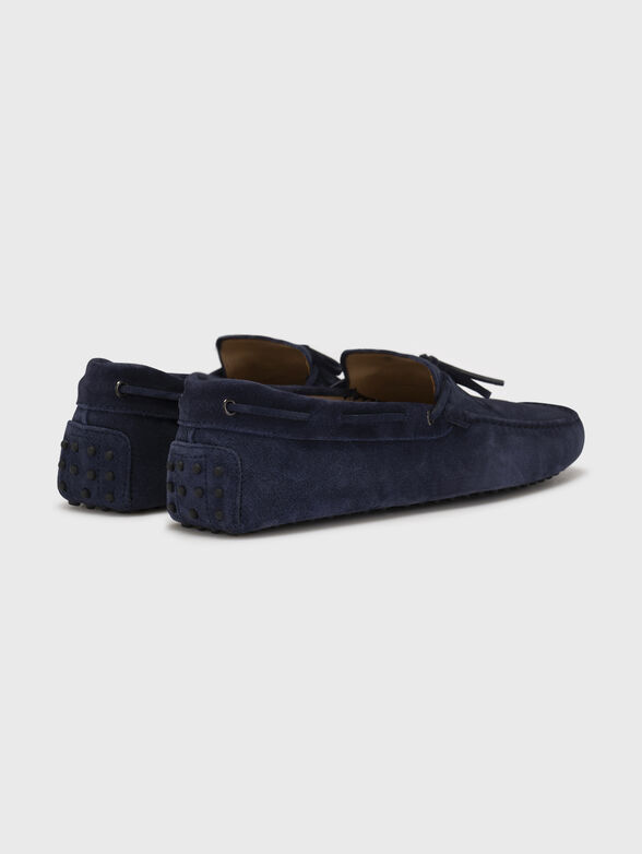 NEW GOMMINI blue suede loafers - 3