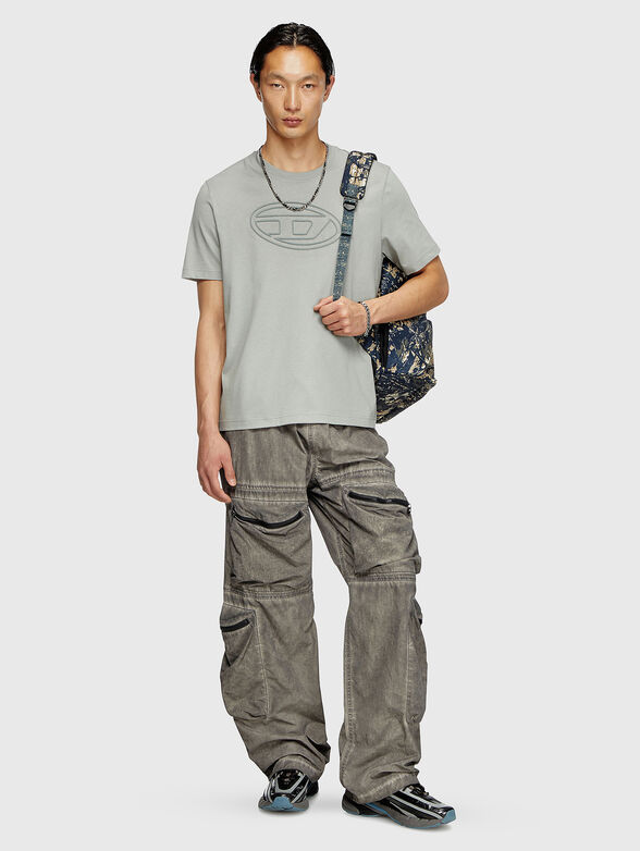 T-ADJUST-BIGOVAL black cotton t-shirt with logo  - 2