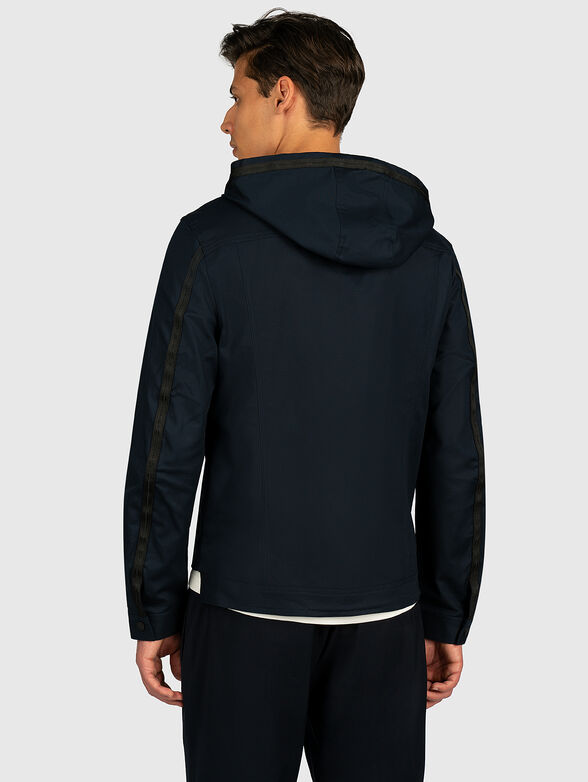 Hooded jacket in dark blue - 5