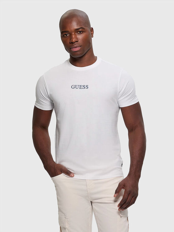 Тениска с принт и лого - 1