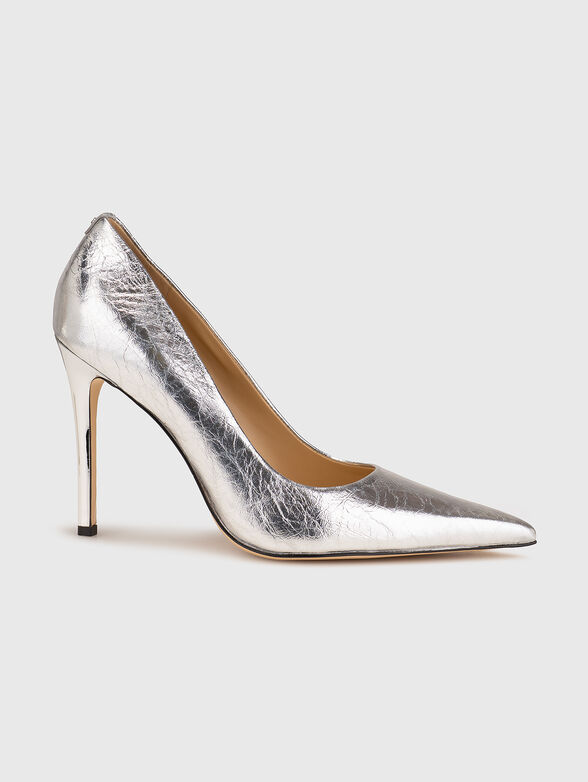 ELYSE crackled metallic leather pump - 1