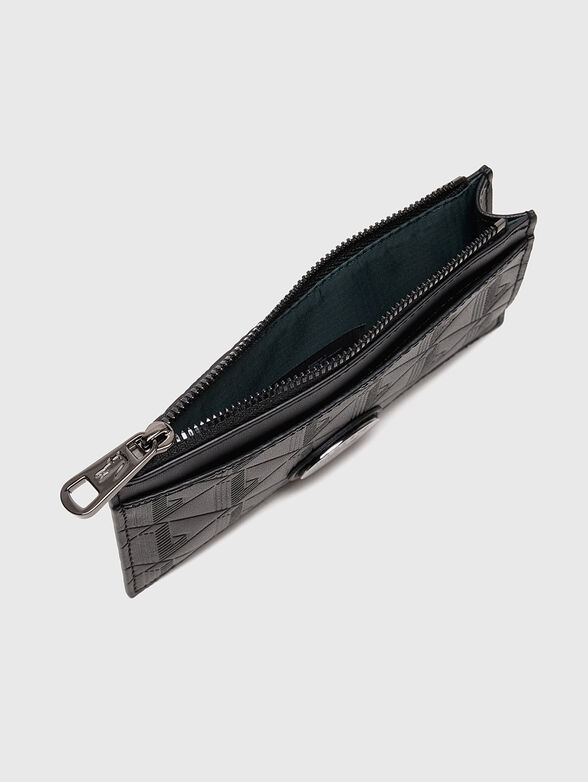 Monogrammed logo card holder with zip - 2