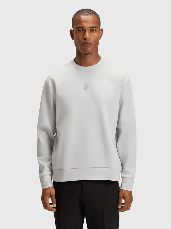Grey sweatshirt with logo - 1