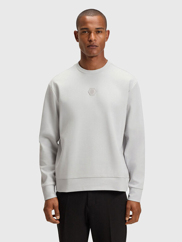 Grey sweatshirt with logo - 1