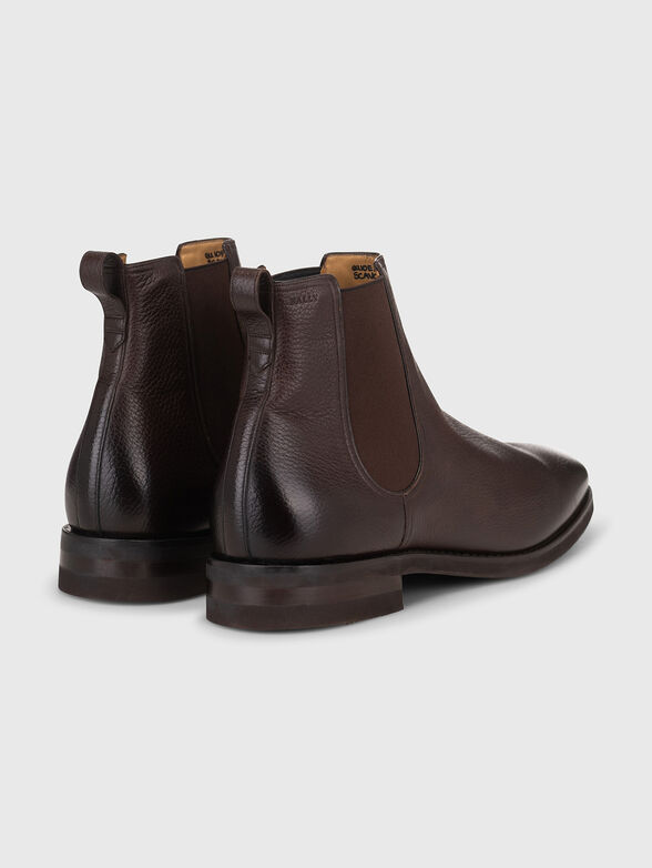 Brown leather boots  - 2