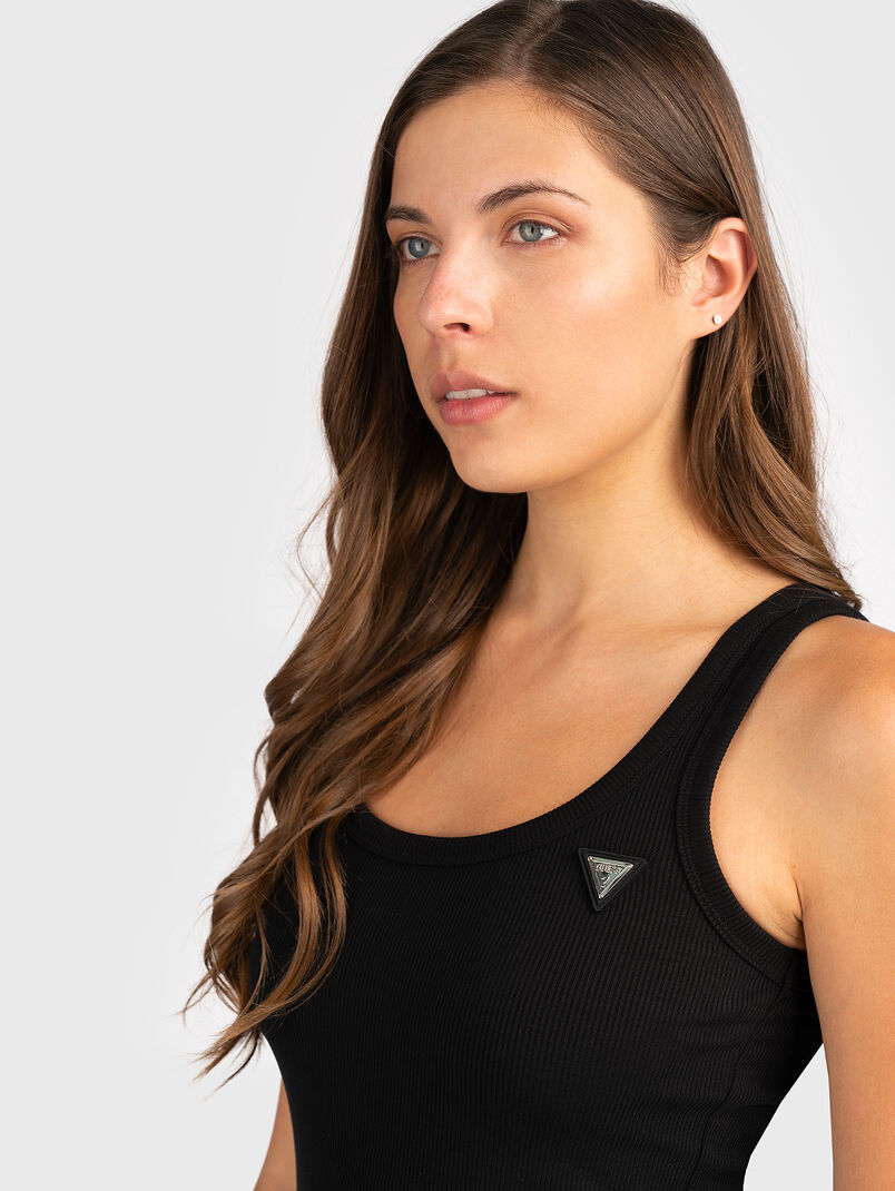 COLETTE beige рibbed top - 3