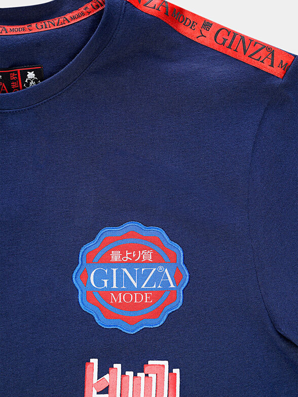 TS032 T-shirt with Japanese art accents - 3