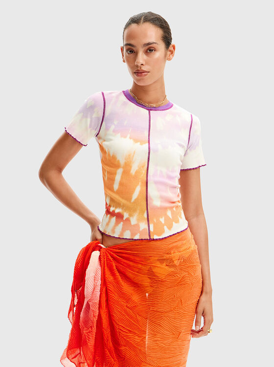 T-shirt with tie-dye effect - 1