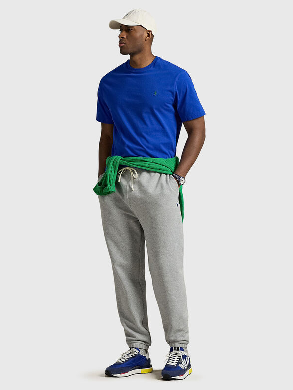 Cotton T-shirt with logo embroidery - 2