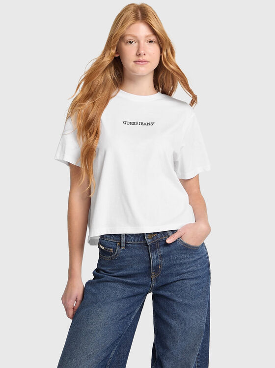 Тениска BOXY с лого бродерия - 1