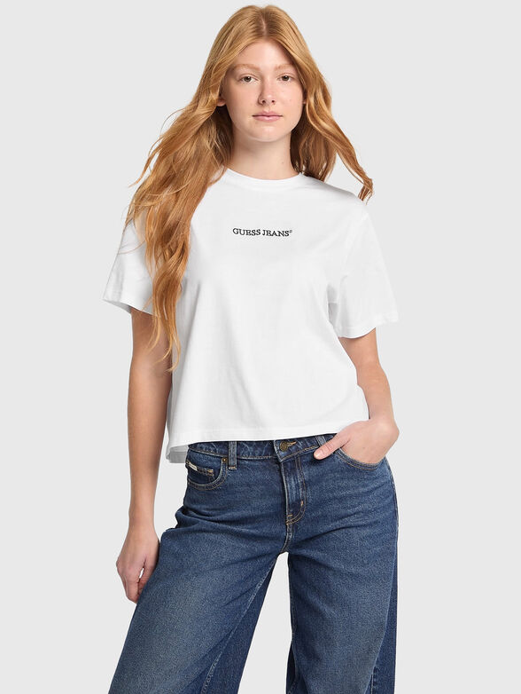 BOXY T-shirt with logo embroidery - 1