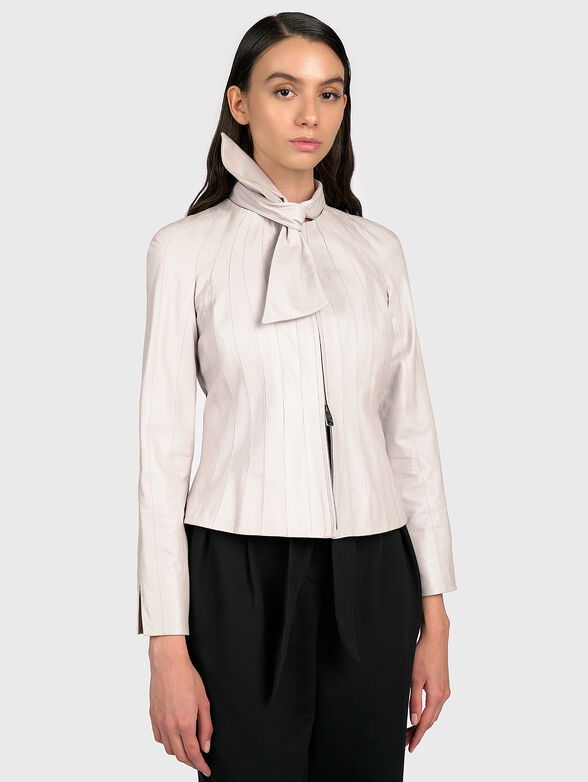 Elegant leather jacket - 2