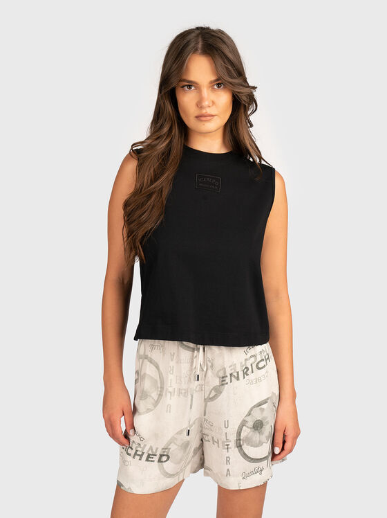 Cotton T-shirt with logo - 1