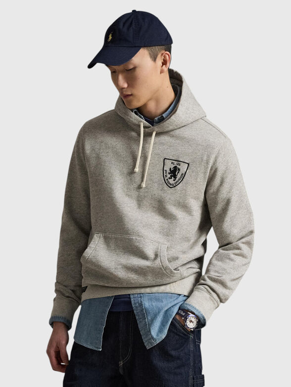 Hooded sweatshirt with logo detail - 1