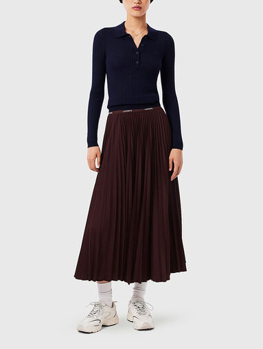 Midi pleated skirt - 3