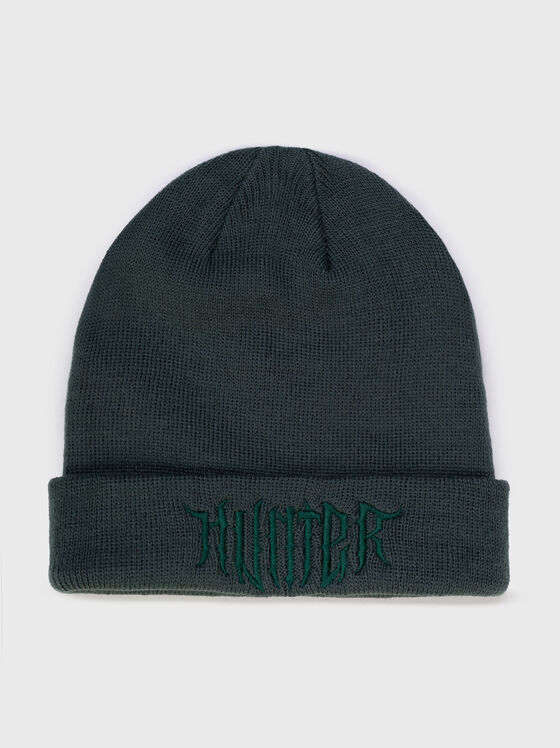 Embroidered knit beanie - 1