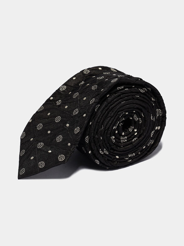 Silk tie with wrinkled effect - 2