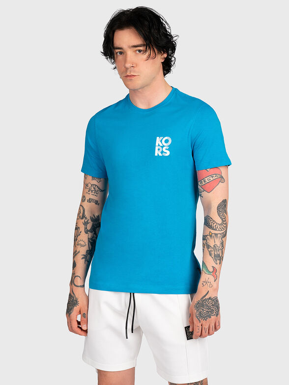 Cotton T-shirt with logo print on the back - 1