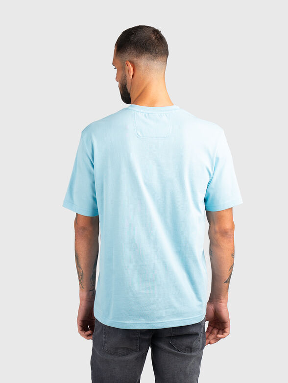 T-shirt with oval neckline in black  - 3