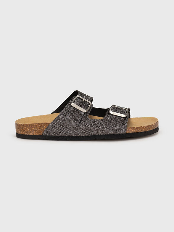 OBAN MESH slippers with glitter effect - 1