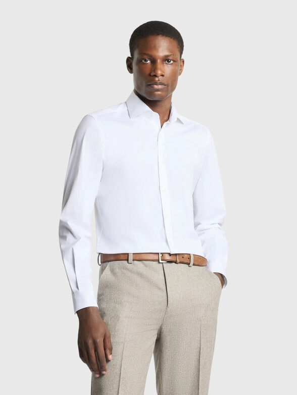Cotton poplin shirt - 1