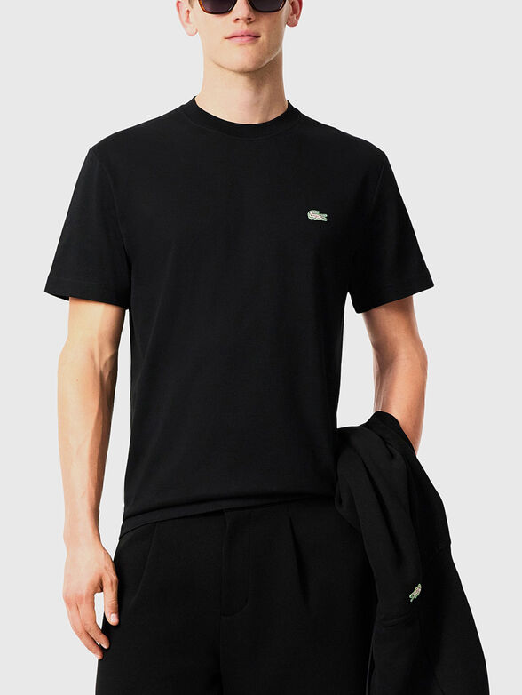 Cotton T-shirt with accent back - 1