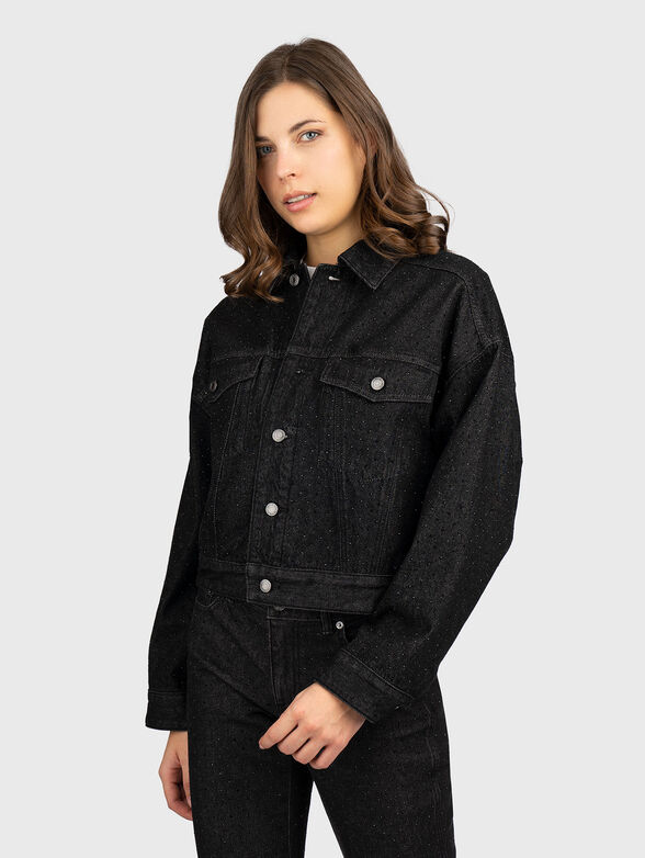 Rhinestones denim jacket - 1