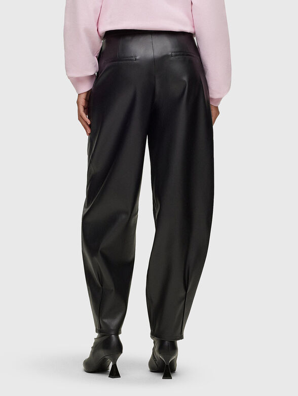 Black eco leather trousers  - 2