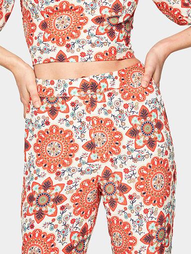 DAVINA Floral print pants - 3