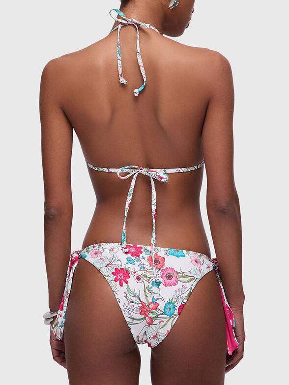 Floral print bikini top - 3