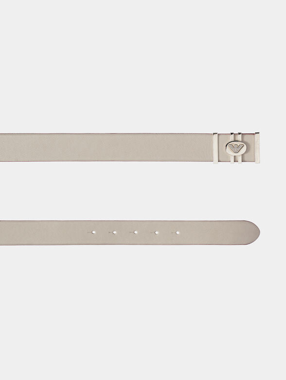 Ecru leather belt - 2