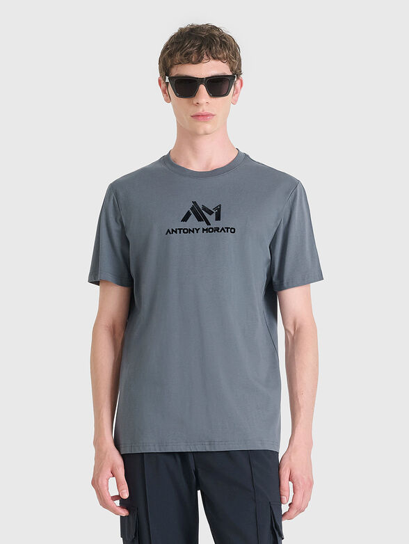 Black cotton T-shirt - 1