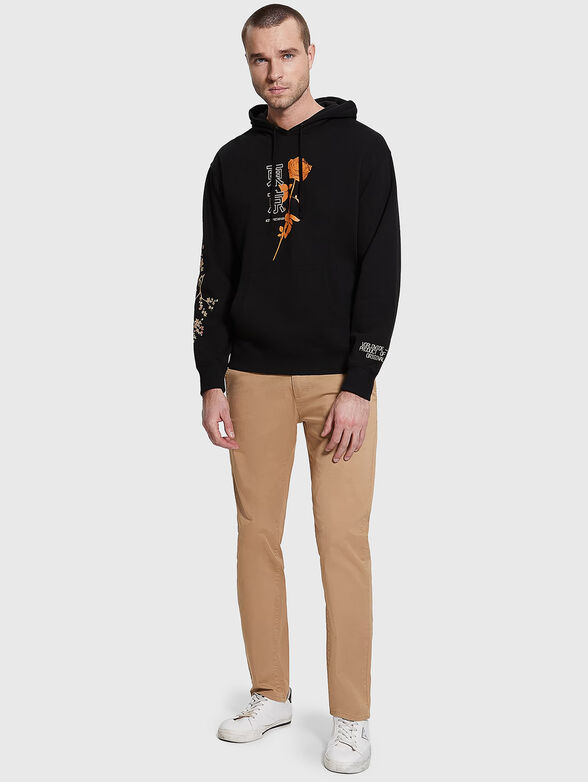 TOKYO black sweatshirt with hood - 6