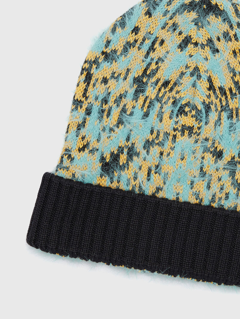 K-PIXELS hat with multicoloured pattern - 3