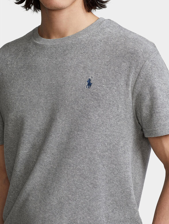 Grey T-shirt with logo - 4