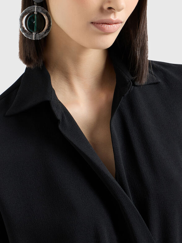 Mini dress with long sleeves - 4