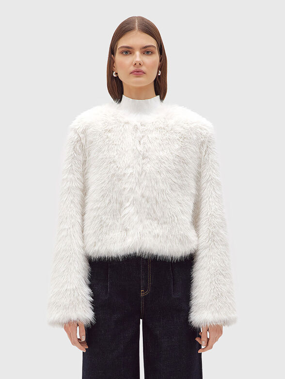 Short faux fur jacket - 1