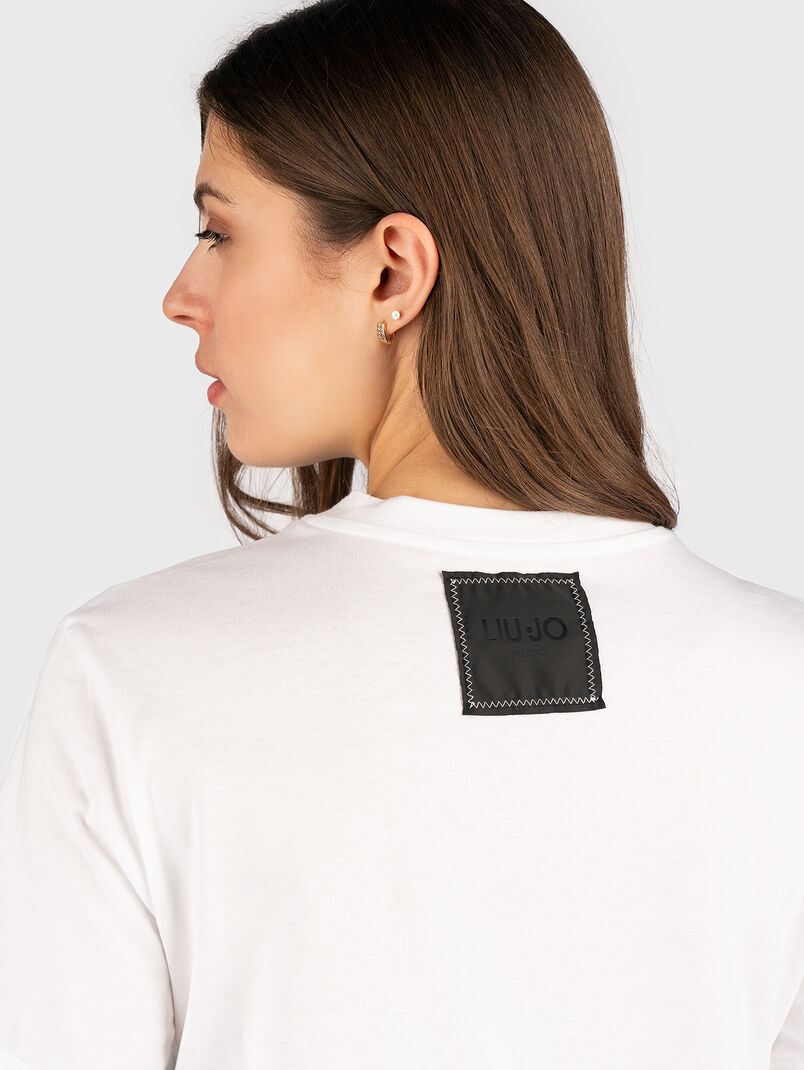 Cotton T-shirt with logo detail - 3