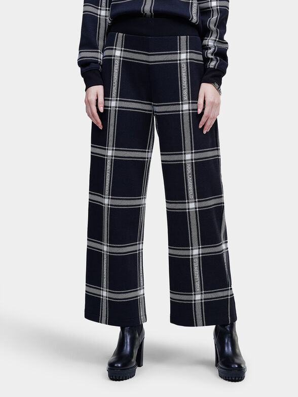 KARL CHECK Trousers - 1