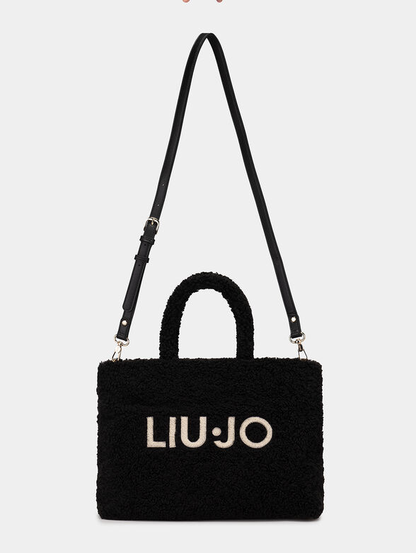 Shopper bag with plush texture - 3