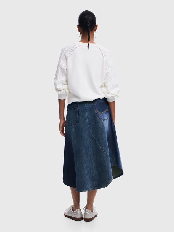 Denim midi skirt - 1