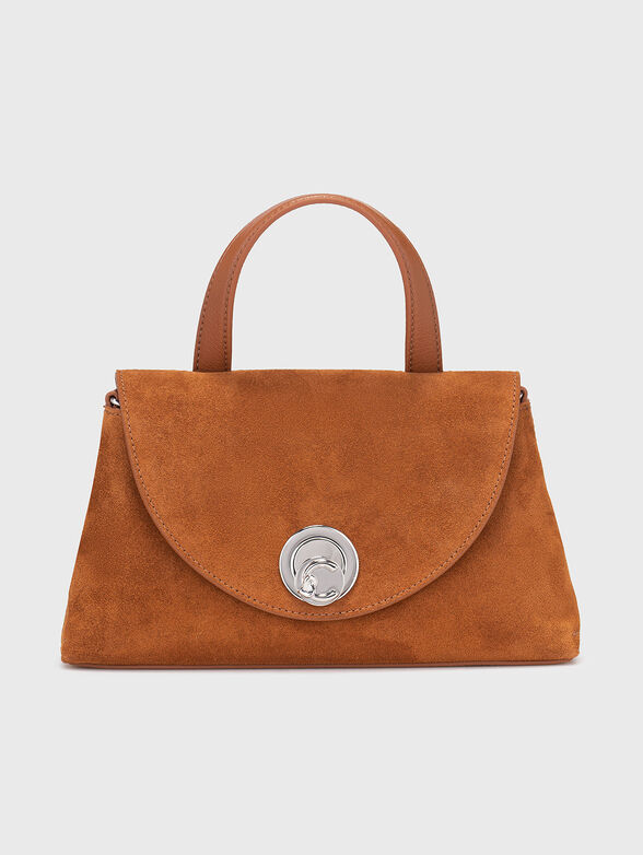 Small suede bag with long strap - 1