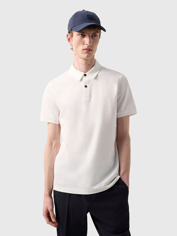 Cotton-blend polo shirt - 1