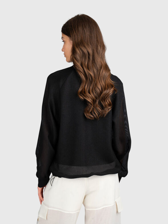 Bomber jacket with a mesh texture - 2