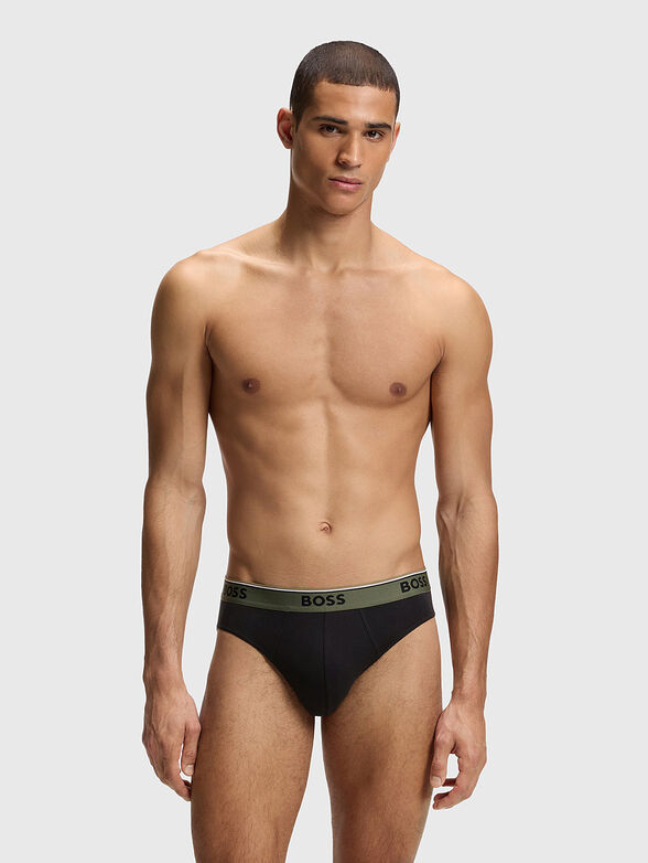 Set of three pairs of briefs with a logo - 6