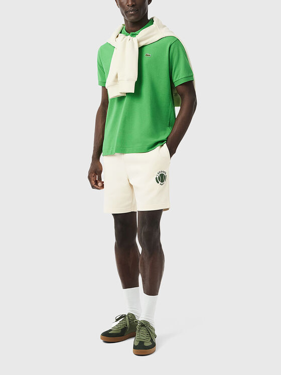 Sports shorts with logo embroidery - 1