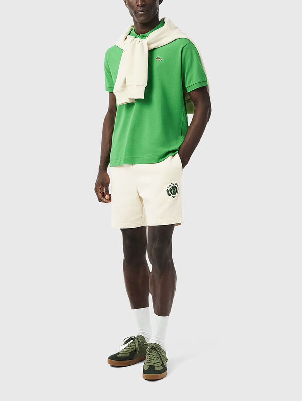 Sports shorts with logo embroidery - 1